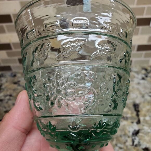 Mikasa Tender Leaves 12 oz Water Goblets 7.25" Green - Picture 8 of 8